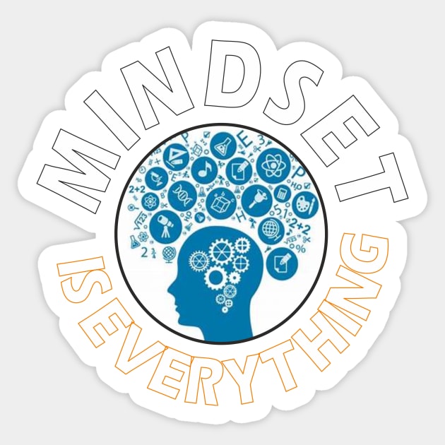 Mindset is everything, Motivational Quotes, Aesthetic Quotes Sticker by SunilAngra